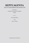 Cover: Septuaginta. Band 11,2 - Vandenhoeck & Ruprecht