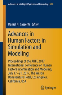 Enlarge image Cover: Advances in Human Factors in Simulation and Modeling - Springer