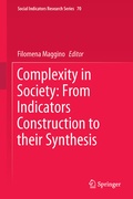 Cover: Complexity in Society: From Indicators Construction to their Synthesis - Springer