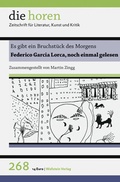 Cover: Es gibt ein Bruchst&uuml;ck des Morgens - Wallstein
