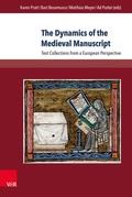 Cover: The Dynamics of the Medieval Manuscript - Brill Deutschland