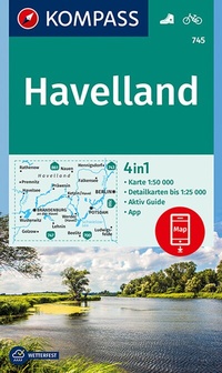 Abbildung von: KOMPASS Wanderkarte 745 Havelland 1:50.000 - KOMPASS-Karten