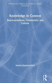 Enlarge image Cover: Knowledge in Context - Routledge