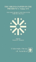 Cover: The Virginia Papers on the Presidency - University Press of America