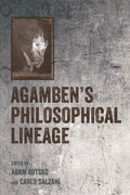 Cover: Agamben's Philosophical Lineage - Edinburgh University Press