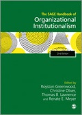 Cover: The SAGE Handbook of Organizational Institutionalism - SAGE Publications Ltd