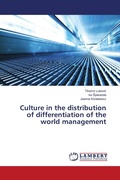 Cover: Culture in the distribution of differentiation of the world management - LAP Lambert Academic Publishing