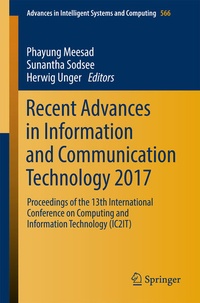 Enlarge image Cover: Recent Advances in Information and Communication Technology 2017 - Springer