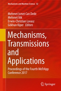 Enlarge image Cover: Mechanisms, Transmissions and Applications - Springer