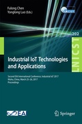 Cover: Industrial IoT Technologies and Applications - Springer