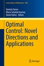 Cover: Optimal Control: Novel Directions and Applications - Springer