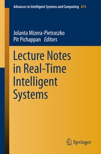Enlarge image Cover: Lecture Notes in Real-Time Intelligent Systems - Springer