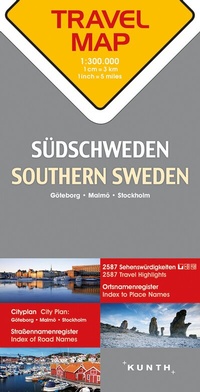 Abbildung von: KUNTH TRAVELMAP Südschweden 1:300.000 - Kunth Verlag