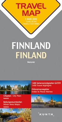 Abbildung von: KUNTH TRAVELMAP Finnland 1:800.000 - Kunth Verlag
