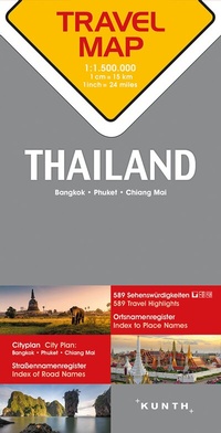 Abbildung von: KUNTH TRAVELMAP Thailand 1:1,5 Mio. - Kunth Verlag