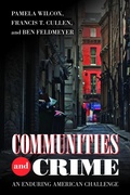 Cover: Communities and Crime - Temple University Press,U.S.