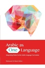 Cover: Arabic as One Language - Georgetown University Press