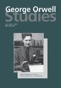 Cover: George Orwell Studies Vol.1 No.2 - arima publishing