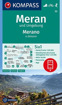 Abbildung von: KOMPASS Wanderkarte 53 Meran und Umgebung /Merano e dintorni 1:50.000 - KOMPASS-Karten
