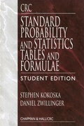 Cover: CRC Standard Probability and Statistics Tables and Formulae, Student Edition - CRC Press