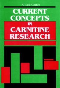 Enlarge image Cover: Current Concepts in Carnitine Research - CRC Press
