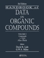 Cover: Handbook of Data on Organic Compounds - CRC Press