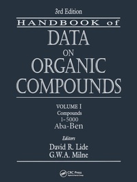 Enlarge image Cover: Handbook of Data on Organic Compounds - CRC Press