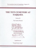 Cover: The Teti Cemetery at Saqqara, Vol. 9 - Australian Centre for Egyptology