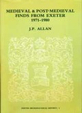 Cover: Medieval And Post-Medieval Finds From Exeter - University of Exeter