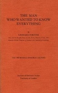 Cover: The Man who Wanted to Know Everything - Institute of Modern Languages Research
