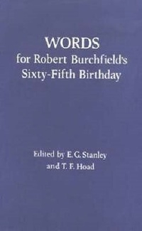 Enlarge image Cover: Words For Robert Burchfield's 65th Birthday - D.S. Brewer