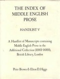 Bild: The Index of Middle English Prose Handlist V - D.S. Brewer