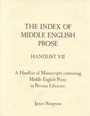 Cover: The Index of Middle English Prose Handlist VII - D.S. Brewer