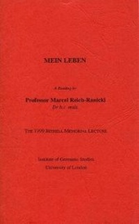 Enlarge image Cover: 'Mein Leben'. A Reading - Institute of Modern Languages Research