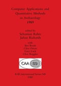 Cover: Computer Applications and Quantitative Methods in Archaeology - BAR Publishing