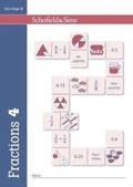 Cover: Fractions, Decimals and Percentages Book 4 (Year 4, Ages 8-9) - Schofield & Sims Ltd