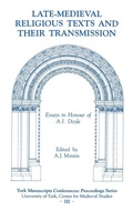 Cover: Late-Medieval Religious Texts and their Transmission - D.S. Brewer