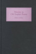 Cover: Maxims in Old English Poetry - D.S. Brewer