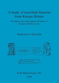 Cover: A Study of Inscribed Material from Roman Britain - BAR Publishing