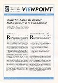 Cover: Catalyst for Change - Institute of Education