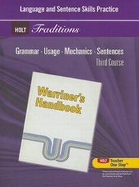 Abbildung von: Holt Traditions Warriner's Handbook - Holt McDougal