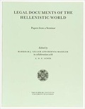 Cover: Legal Documents of the Hellenistic World - Warburg Institute