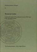 Cover: Britannia Latina: Latin in the Culture of Great Britain from the Middle Ages to the Twentieth Century. - University of London Press