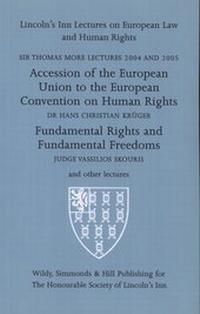 Enlarge image Cover: Sir Thomas More Lectures 2004 and 2005 - Wildy, Simmonds and Hill Publishing