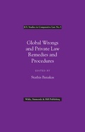 Cover: Global Wrongs and Private Law Remedies and Procedures - Wildy, Simmonds and Hill Publishing