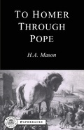 Cover: To Homer Through Pope - Bristol Classical Press