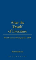 Cover: After the 'Death' of Literature - Berg Publishers