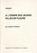 Cover: Proust - University of Glasgow French & German Publications