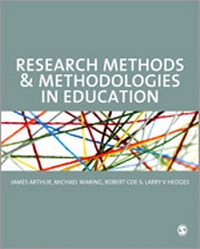 Enlarge image Cover: Research Methods and Methodologies in Education - SAGE Publications Ltd