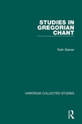 Cover: Studies in Gregorian Chant - Ashgate Publishing Limited
